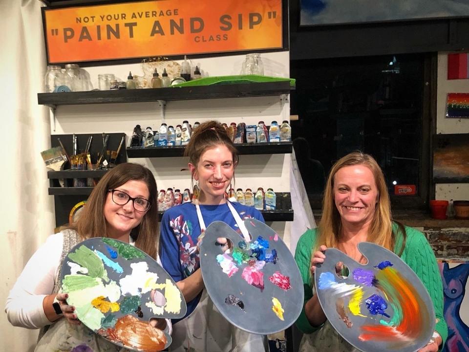 Not Your Average "Paint and Sip" Class.