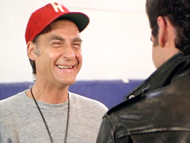 <p>Comedian <strong>Sid Caesar </strong>played gym teacher Coach Calhoun in <em>Grease</em> and tried whipping Danny Zuko into shape.</p><p><a href="https://www.gettyimages.com/detail/1189257879" rel="nofollow noopener" target="_blank" data-ylk="slk:CBS Photo Archive/Getty Images;elm:context_link;itc:0;sec:content-canvas" class="link ">CBS Photo Archive/Getty Images</a></p>