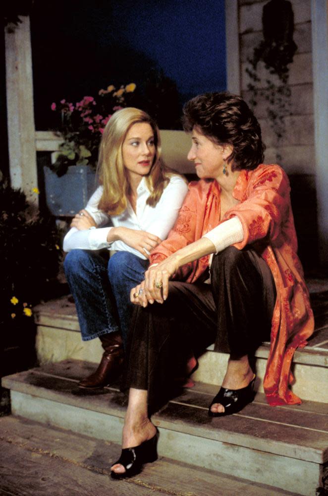 Laura Linney, left, and Olympia Dukakis in More Tales of the City, 1998.