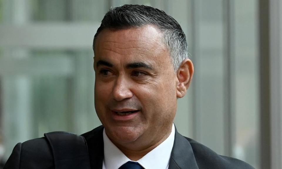 Former NSW deputy premier John Barilaro.