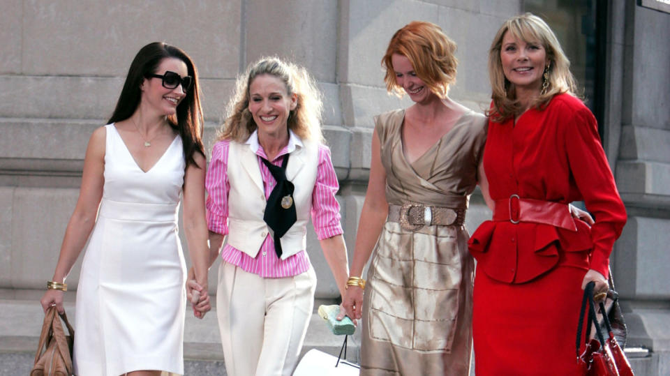Kristin Davis, Sarah Jessica Parker, Cynthia Nixon, and Kim Cattrall in Sex and the City.