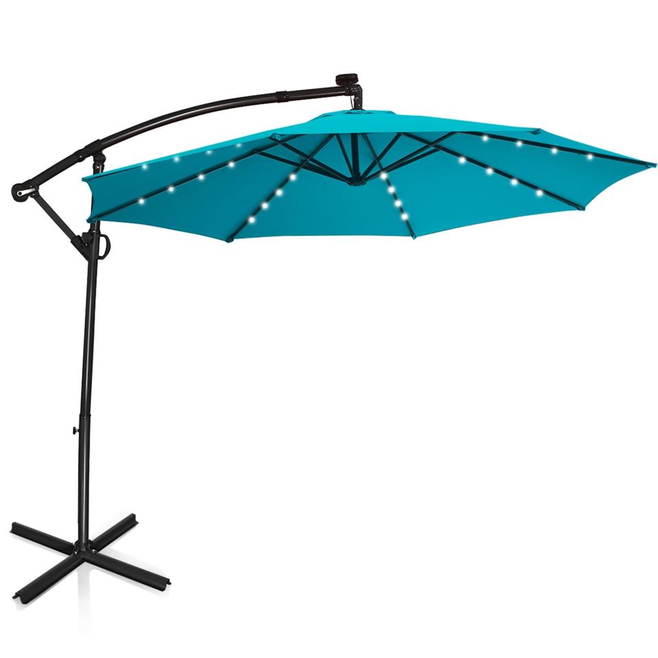 <p><a href="https://go.redirectingat.com?id=74968X1596630&url=https%3A%2F%2Fwww.walmart.com%2Fip%2FCostway-10FT-Patio-Offset-Umbrella-Solar-Powered-LED-360Degree-Rotation-Aluminum-Turquoise%2F621167643&sref=https%3A%2F%2Fwww.menshealth.com%2Ftechnology-gear%2Fg61195278%2Fwalmart-plus-week-outdoor-essentials-sales-2024%2F" rel="nofollow noopener" target="_blank" data-ylk="slk:Shop Now;elm:context_link;itc:0;sec:content-canvas" class="link ">Shop Now</a></p><p>Patio Offset Umbrella </p><p>walmart.com</p><p>$119.99</p><span class="copyright">Costway </span>