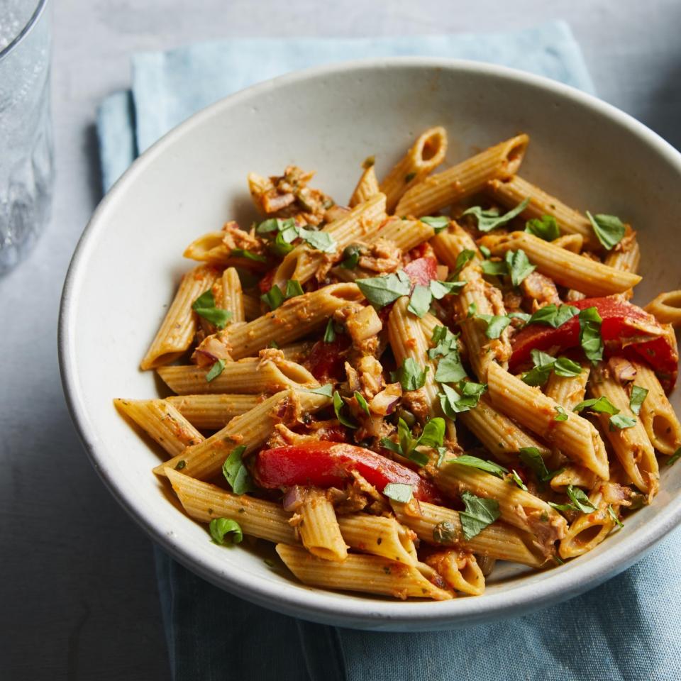 Pasta, Tuna & Roasted Pepper Salad