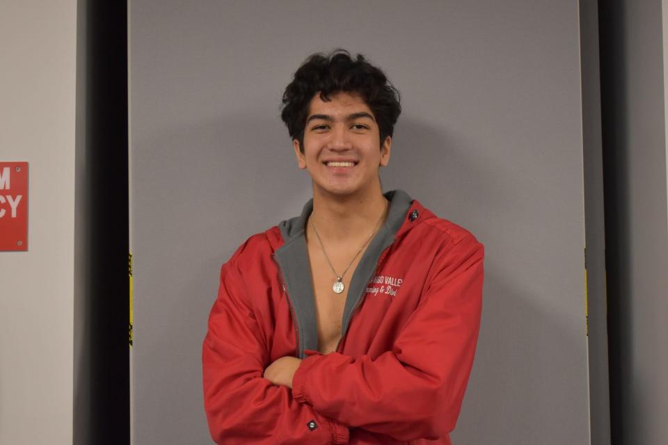 Amir Sadykov of the Chenango Valley boys swimming and diving team.