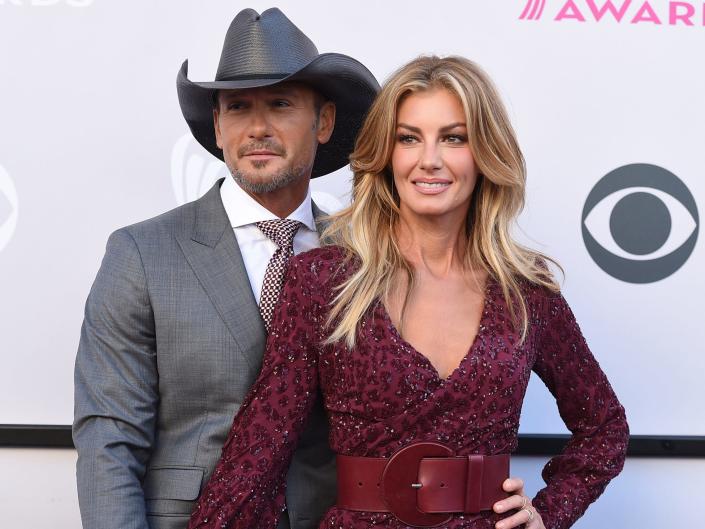 Tim McGraw and Faith Hill at awards