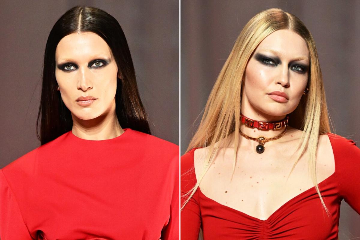 Gigi & Bella Hadid Join Donatella Versace for Versace's Spring 2022 Campaign