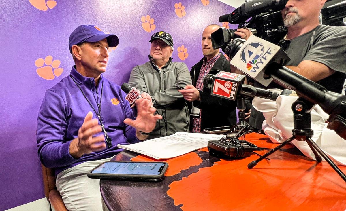 Dabo Swinney discusses Clemson’s performance during spring game