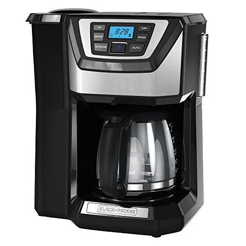 3) Black + Decker Mill and Brew Coffeemaker