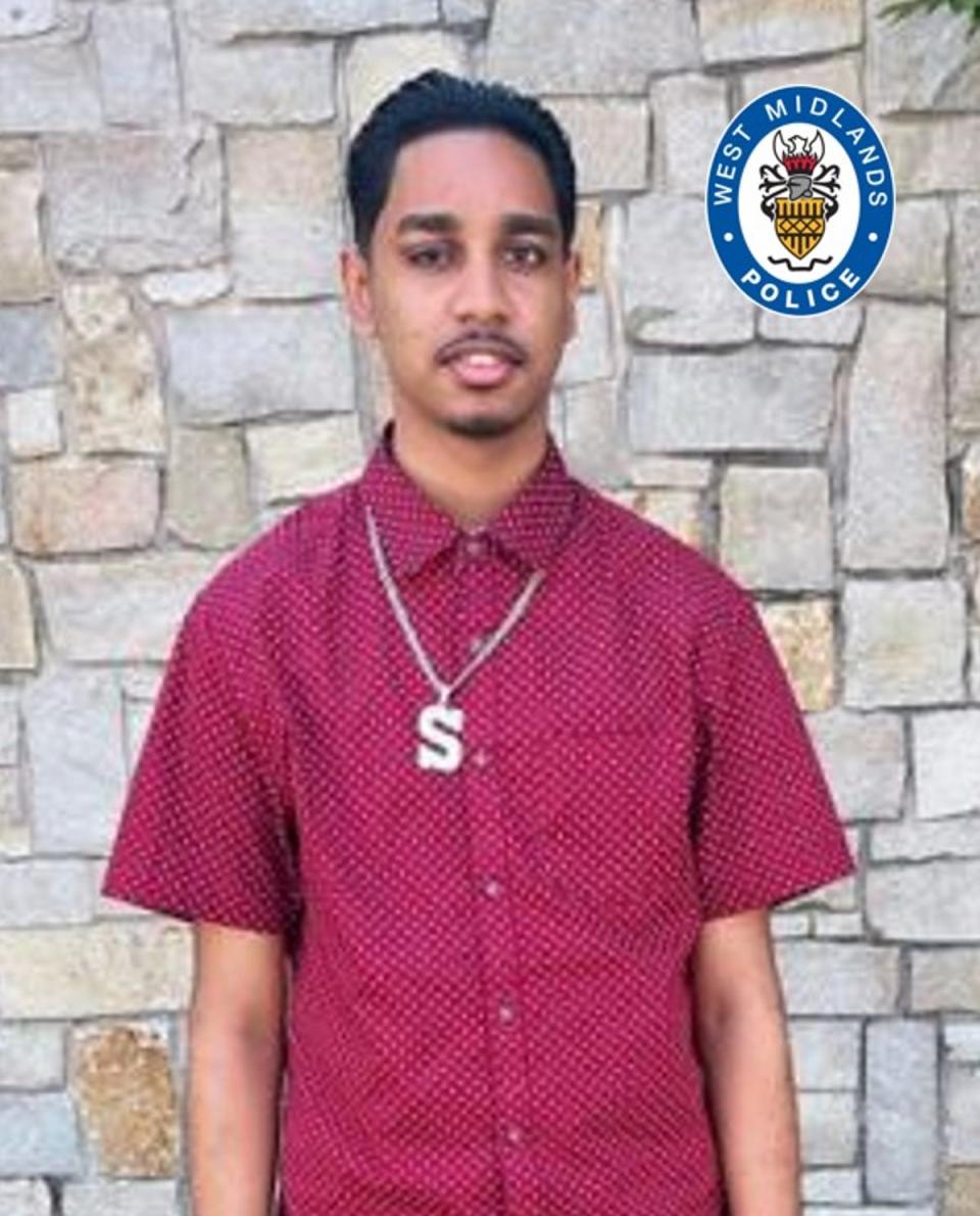 Shawn Seesahai was stabbed while walking with a friend through a park in Wolverhampton (West Midlands Police)