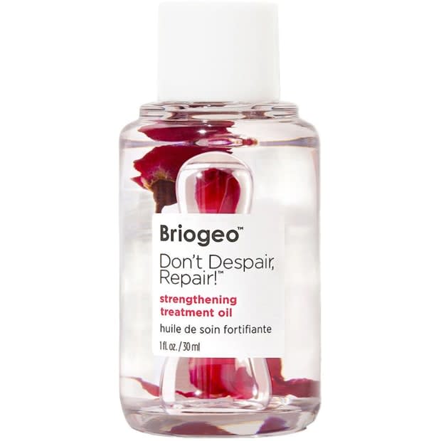 <p>Briogeo Don't Despair, Repair Strengthening Treatment Hair Oil, $30, <a href="https://shop-links.co/1763012819422382390" rel="nofollow noopener" target="_blank" data-ylk="slk:available here;elm:context_link;itc:0;sec:content-canvas" class="link ">available here</a>.</p>