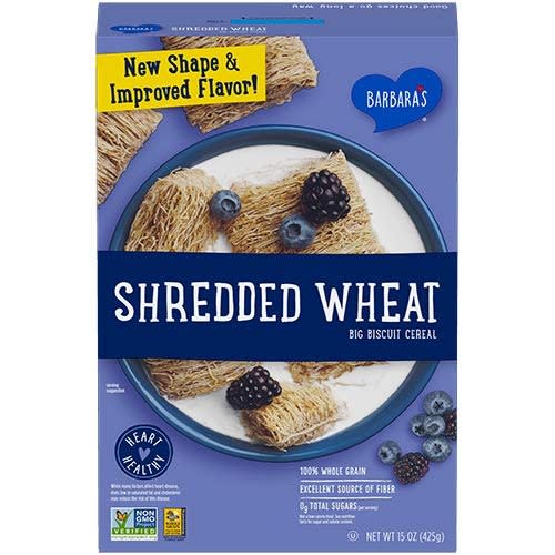 Barbara’s Shredded Wheat, Best High Fiber Cereal