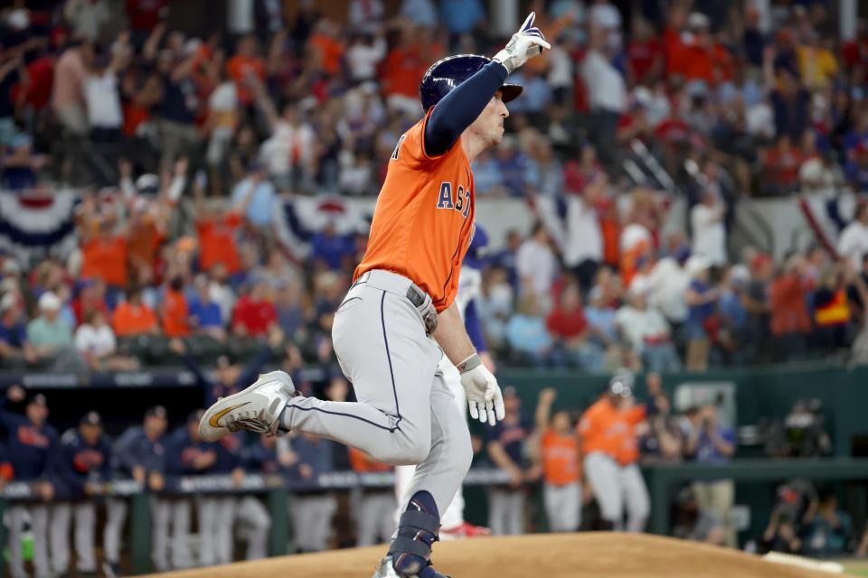 Alex Bregman put the Astros in front with a solo homer in the first inning of Game 5.