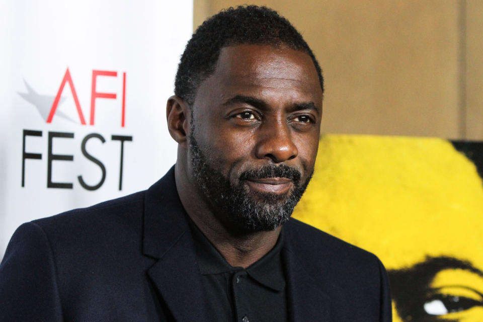 (FILE) Idris Elba Tests Positive for Coronavirus COVID-19. Idris Elba has tested positive for coronavirus, the actor said on Monday, March 16, 2020 on Twitter. HOLLYWOOD, LOS ANGELES, CALIFORNIA, USA - NOVEMBER 10: Actor Idris Elba arrives at the AFI FEST 2013 - 'Mandela: Long Walk To Freedom' Special Screening held at American Cinematheque's Egyptian Theatre on November 10, 2013 in Hollywood, Los Angeles, California, United States. (Photo by Xavier Collin/Image Press Agency/Sipa USA)