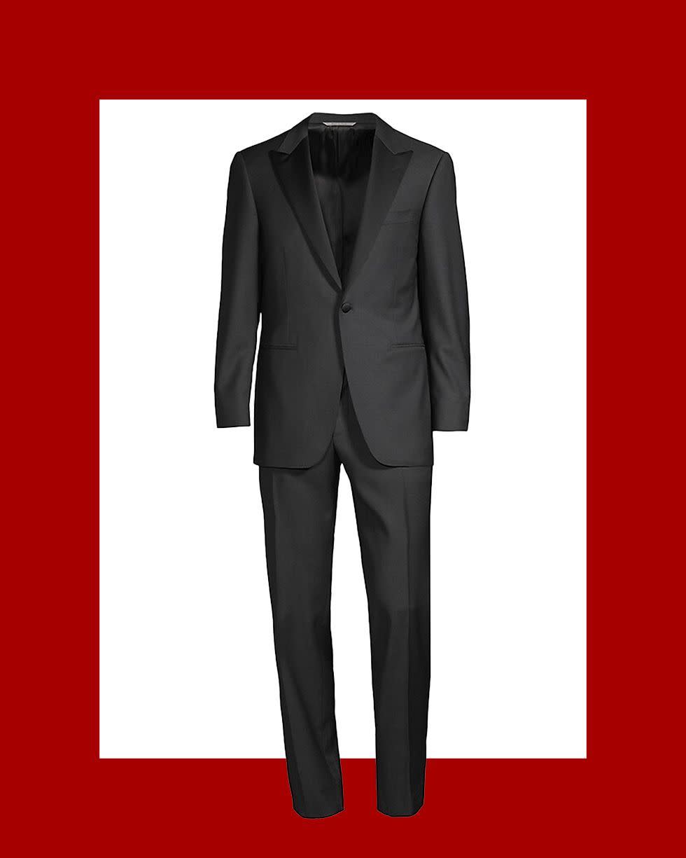 <p><a href="https://go.redirectingat.com?id=74968X1596630&url=https%3A%2F%2Fwww.saksfifthavenue.com%2Fproduct%2Fcanali-birdseye-wool-tuxedo-0400017672358.html&sref=https%3A%2F%2F" rel="nofollow noopener" target="_blank" data-ylk="slk:Shop Now;elm:context_link;itc:0;sec:content-canvas" class="link rapid-noclick-resp">Shop Now</a></p><p>Men's Birdseye Wool Tuxedo</p><p>$2095.00</p><p>saksfifthavenue.com</p>