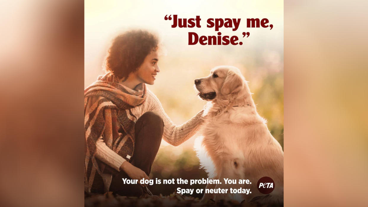  PETA ad. 