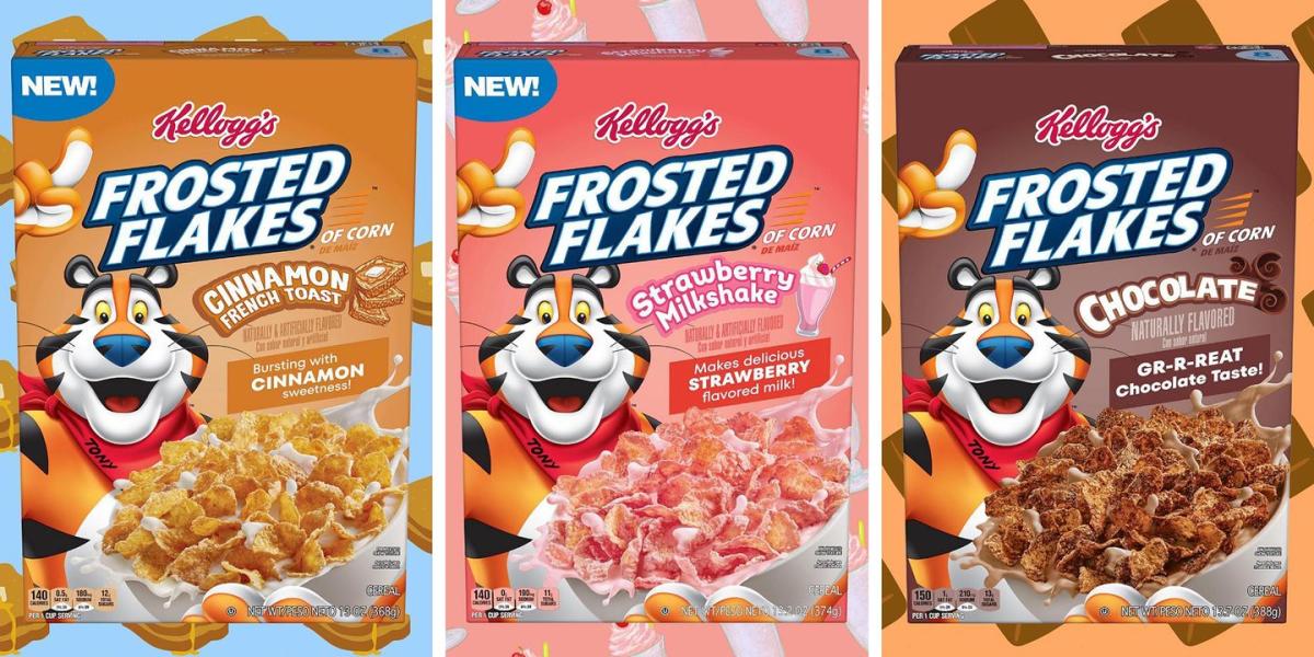 Sweet, Toasty frosted flakes of corn