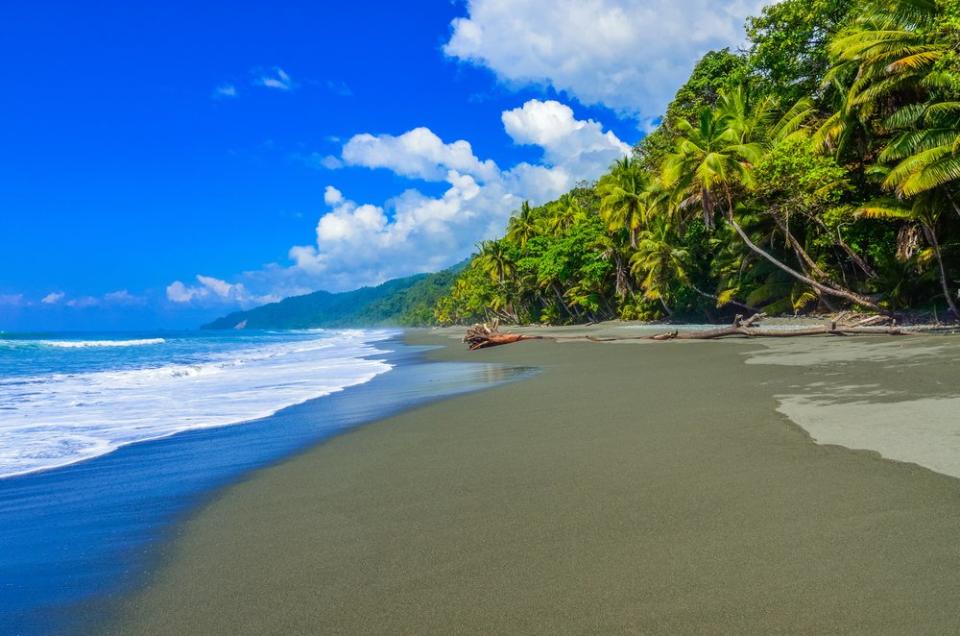 dark sand beach near Liberia Costa Rica
