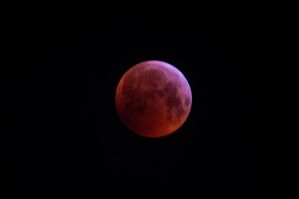 The total lunar eclipse during the early hours of Jan. 21 in London.