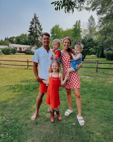 <p>Jeremy Roloff Instagram</p> Jeremy and Audrey Roloff with their kids Ember, Bode, and Radley.