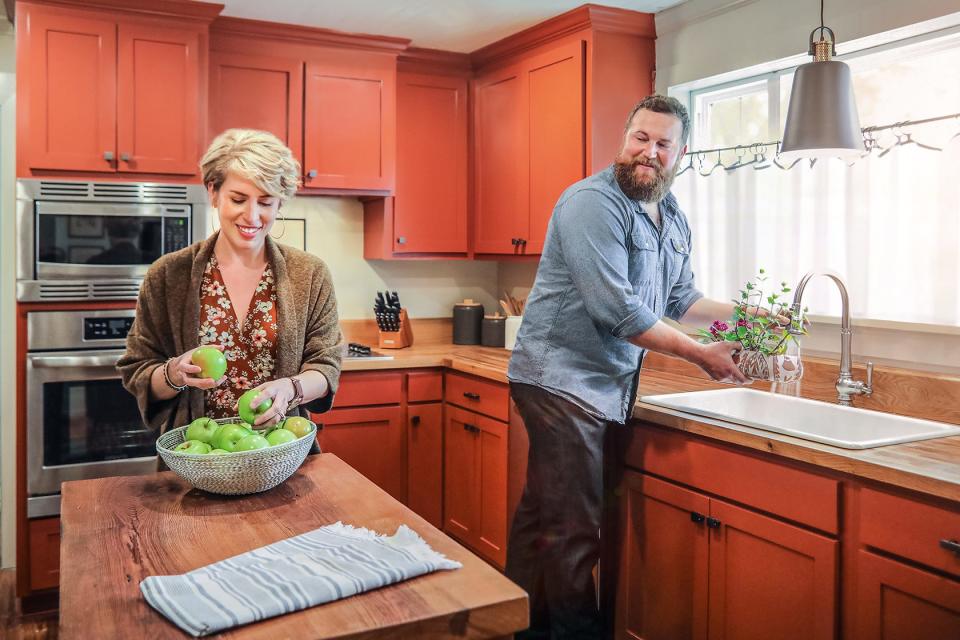 After a tornado destroyed this renovated home, Erin and Ben Napier restored the house for the homeowners, as seen on "Home Town."