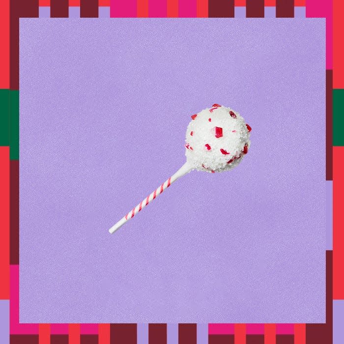 The peppermint brownie cake pop is part of Starbucks' holiday food menu in 2023.