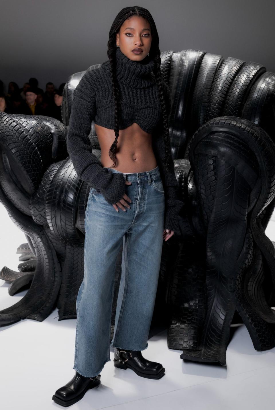 Willow Smith at the Acne Studios AW 2024 show (Getty Images for Acne)