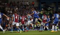 Chelsea's Branislav Ivanovic scores his side's second goal of the game