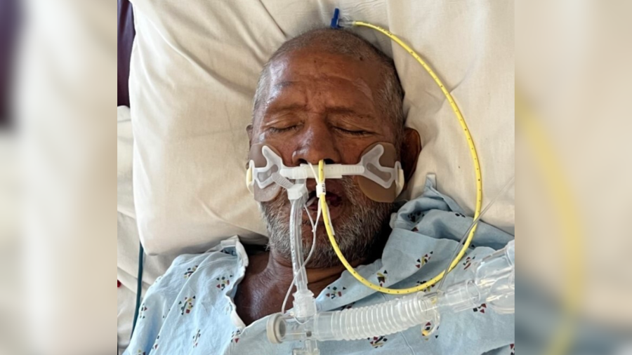 Los Angeles County health department officials are looking to identify a homeless man who has been hospitalized for weeks after being found in Redondo Beach on Jan. 18, 2024. (Los Angeles County Health Services)