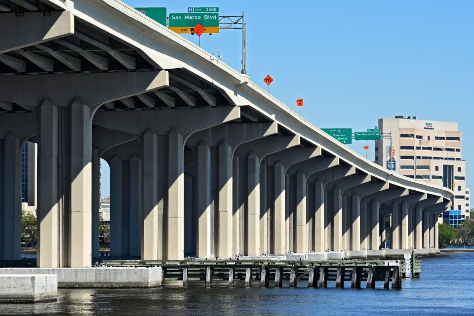 The Fuller Warren Bridge is shown on Wednesday, March 15, 2017.