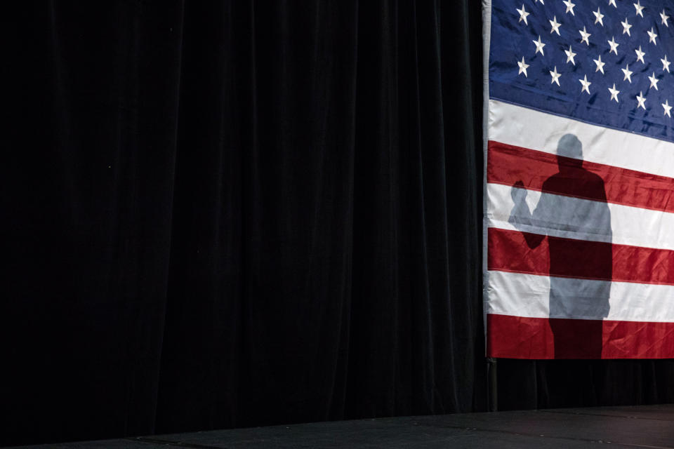 Donald Trump hace campaña en Sioux City, Iowa, el 6 de noviembre de 2016. (Damon Winter/The New York Times)
