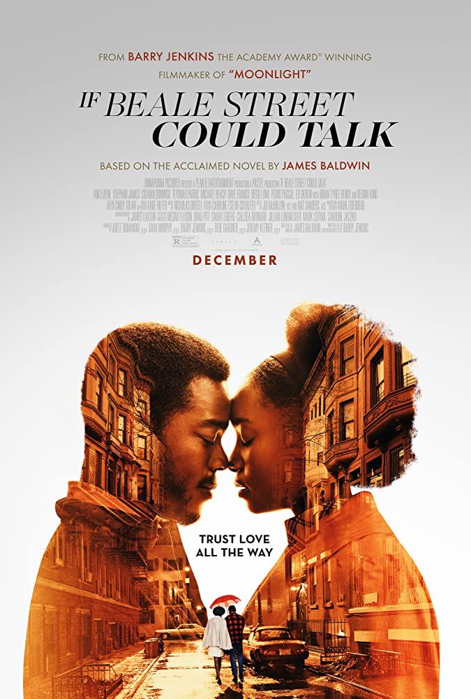 <p>Based on a novel by James Baldwin, this 1970s love story will at once expand and break your heart. Tish and Fonny are sweethearts from Harlem who get ripped apart when Fonny gets wrongly accused of a crime. Watch as Fonny navigates a criminal justice system stacked against him, while the couple tries to survive a world that is, too. </p><p><a class="link " href="https://go.redirectingat.com?id=74968X1596630&url=https%3A%2F%2Fwww.hulu.com%2Fmovie%2Fif-beale-street-could-talk-a862614d-c49e-4208-b934-1476963896fe&sref=https%3A%2F%2Fwww.goodhousekeeping.com%2Flife%2Fentertainment%2Fg32823787%2Fmovies-about-race%2F" rel="nofollow noopener" target="_blank" data-ylk="slk:WATCH NOW;elm:context_link;itc:0;sec:content-canvas">WATCH NOW</a></p>