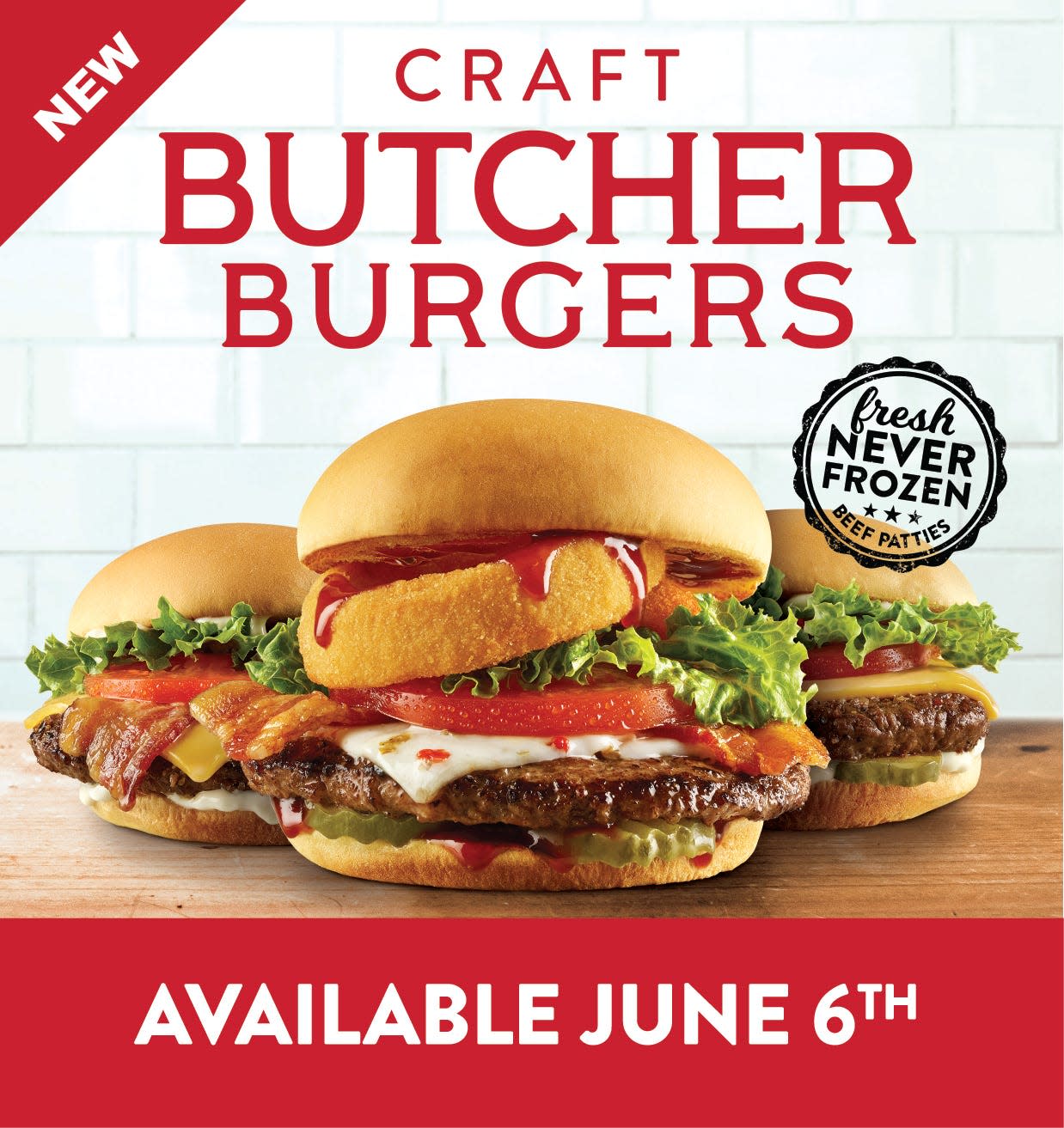 Frisch's is debuting a new line of Craft Butcher Burgers June 6, including the Classic Cheeseburger, BLT Cheeseburger and the BBQ Jack Cheeseburger.