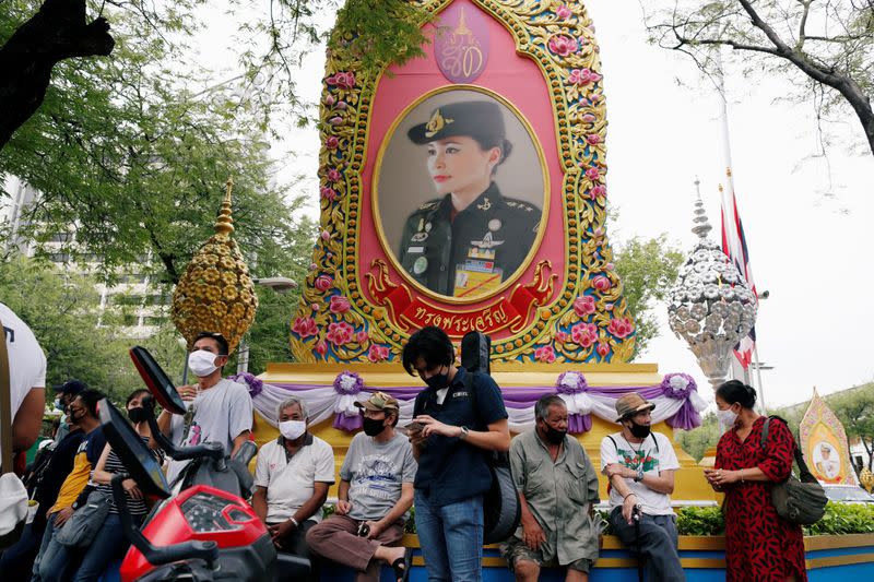 Pro-democracy activists protest in Bangkok