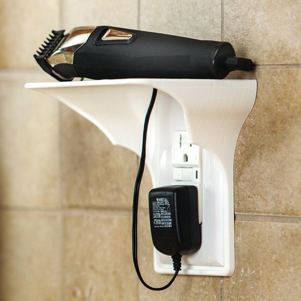 This smart gadget is a small-bathroom godsend.&nbsp;Use it to give yourself just a little extra counter space for those tools you use every day, or add one to your kitchen where you charge your phone to keep it clear of possible spills and messes. Get it <a href="https://www.amazon.com/Power-Perch-Ultimate-Additional-Installation/dp/B00VTSPAVQ" target="_blank">here</a>.&nbsp;