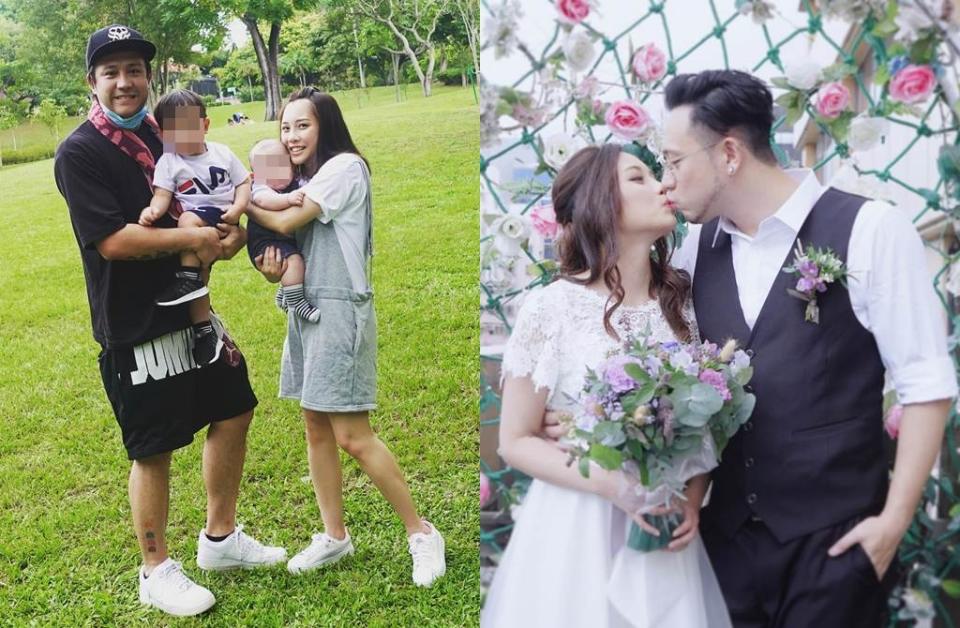 張致恒與粉絲老婆雯雯婚後育有2子。（圖／翻攝自stevencheung IG）