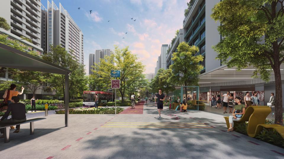 Bayshore will be designated as a car-lite estate with a network of cycling, walking paths and seamless public transport connectivity. (PHOTO: HDB)