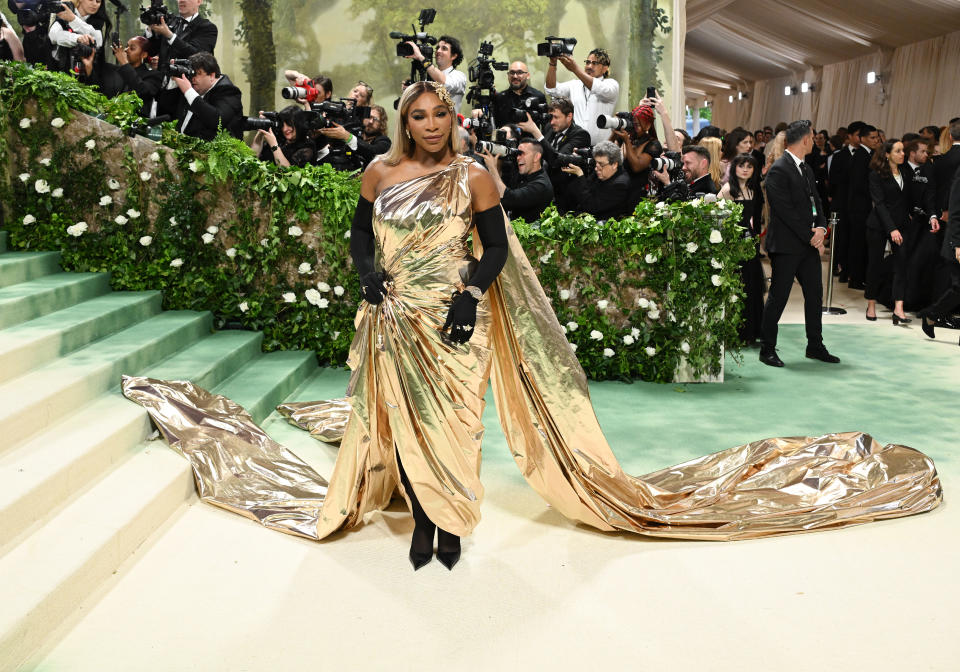 Serena Williams at the 2024 Met Gala: "Sleeping Beauties: Reawakening Fashion" held at The Metropolitan Museum of Art on May 6, 2024 in New York City.