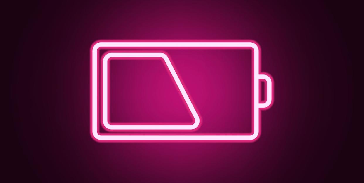 sign half charge icon elements of web in neon style icons simple icon for websites, web design, mobile app, info graphics