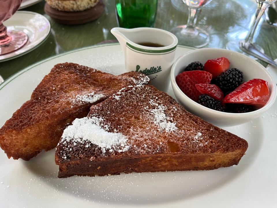 French toast from Sadelle's Cafe