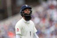 Cricket - England vs South Africa - Second Test - Nottingham, Britain - July 15, 2017 England's Moeen Ali looks dejected after losing his wicket Action Images via Reuters/Carl Recine