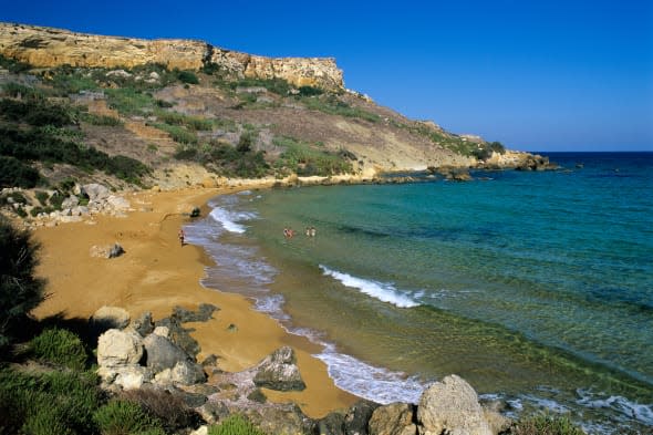 San Blas Bay, Gozo, Malta, Mediterranean, Europe