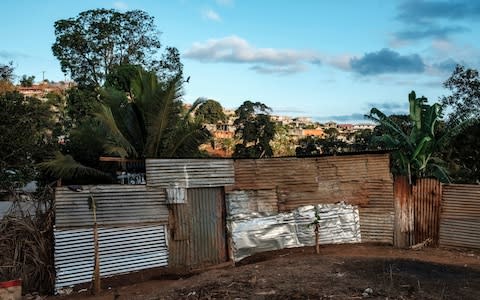 View of the slum area of the town of Vahibé - Credit: Eduardo Soteras Jalil /The Telegraph