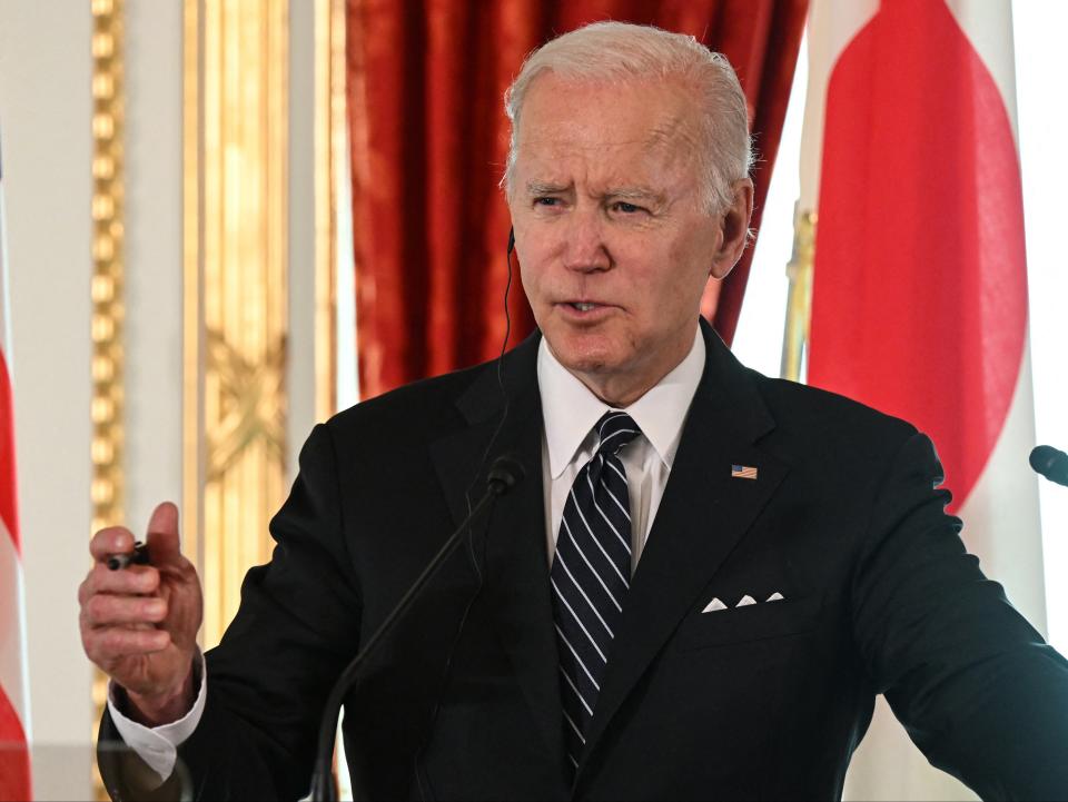 Joe Biden says the US stockpiles are ‘enough’ to deal with monkeypox threat (AFP via Getty Images)