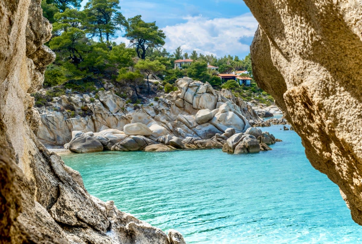 Halkidiki is known for its stunning bays with beautiful turquoise water (Getty Images)
