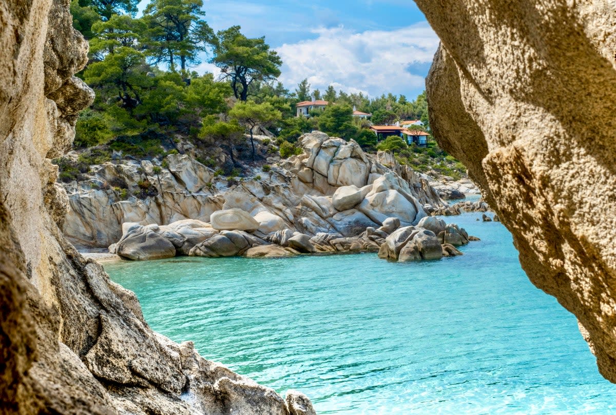 Enjoy the azure waters of the Aegean in Halkidiki (Getty Images)