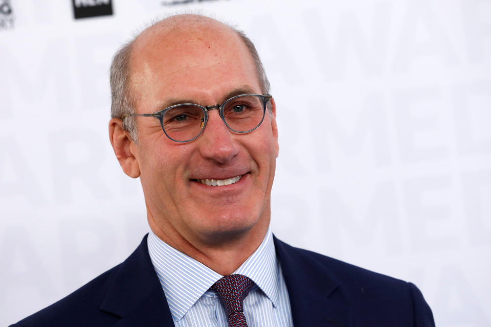 John Stankey, CEO of WarnerMedia poses as he arrives at the WarnerMedia Upfront event in New York City, New York, U.S., May 15, 2019. REUTERS/Mike Segar