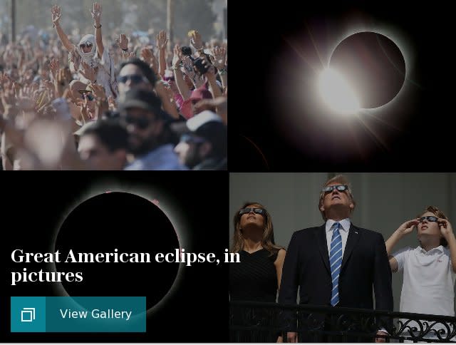 Great American eclipse, in pictures