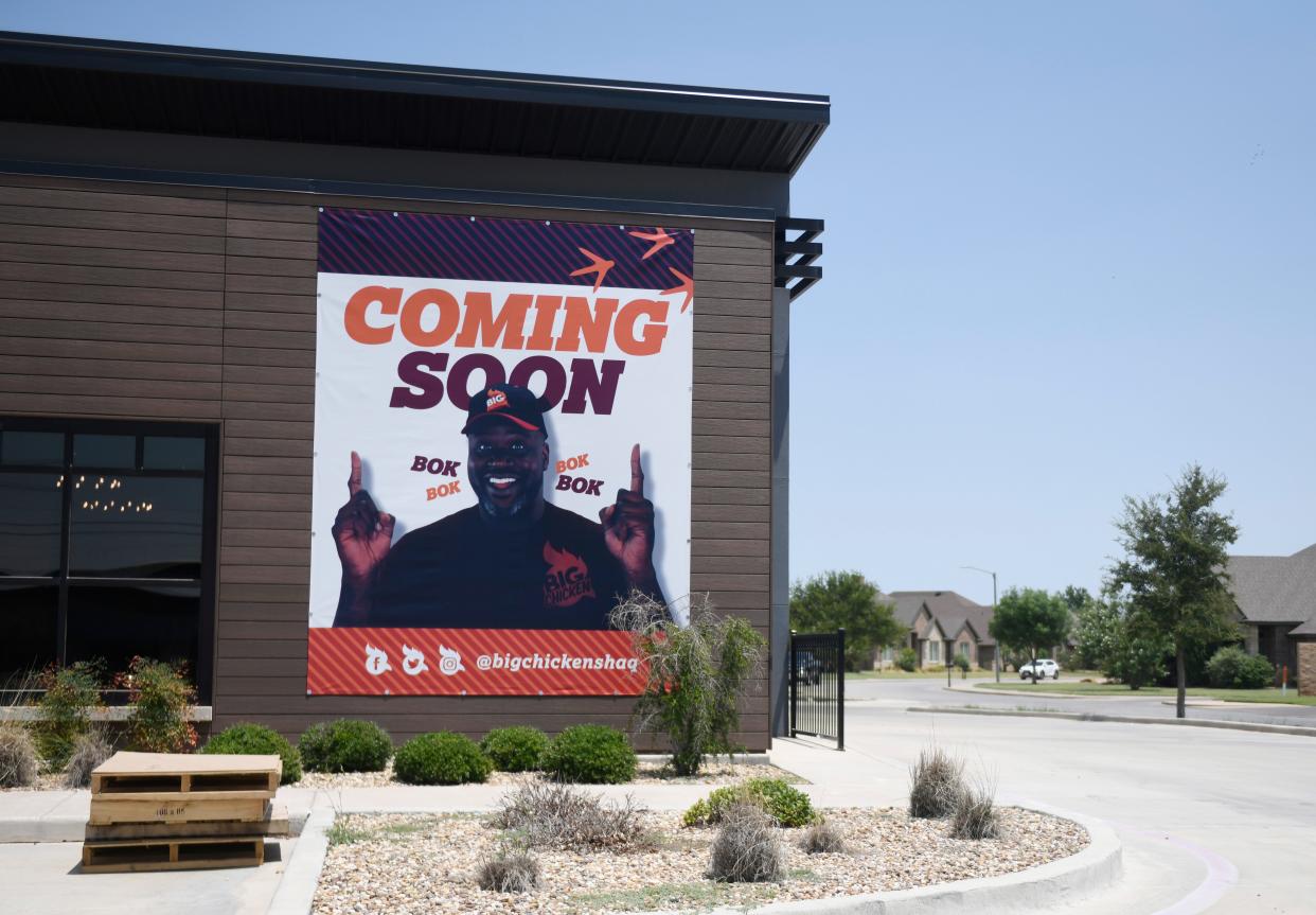 Shaq’s Big Chicken restaurant prepares to open, as seen Monday, July 15, 2024.