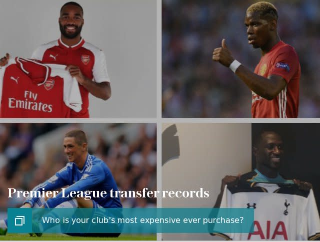 Premier League transfer records