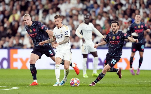 Real Madrid v Manchester City – UEFA Champions League – Quarter Final – First Leg – Santiago Bernabeu